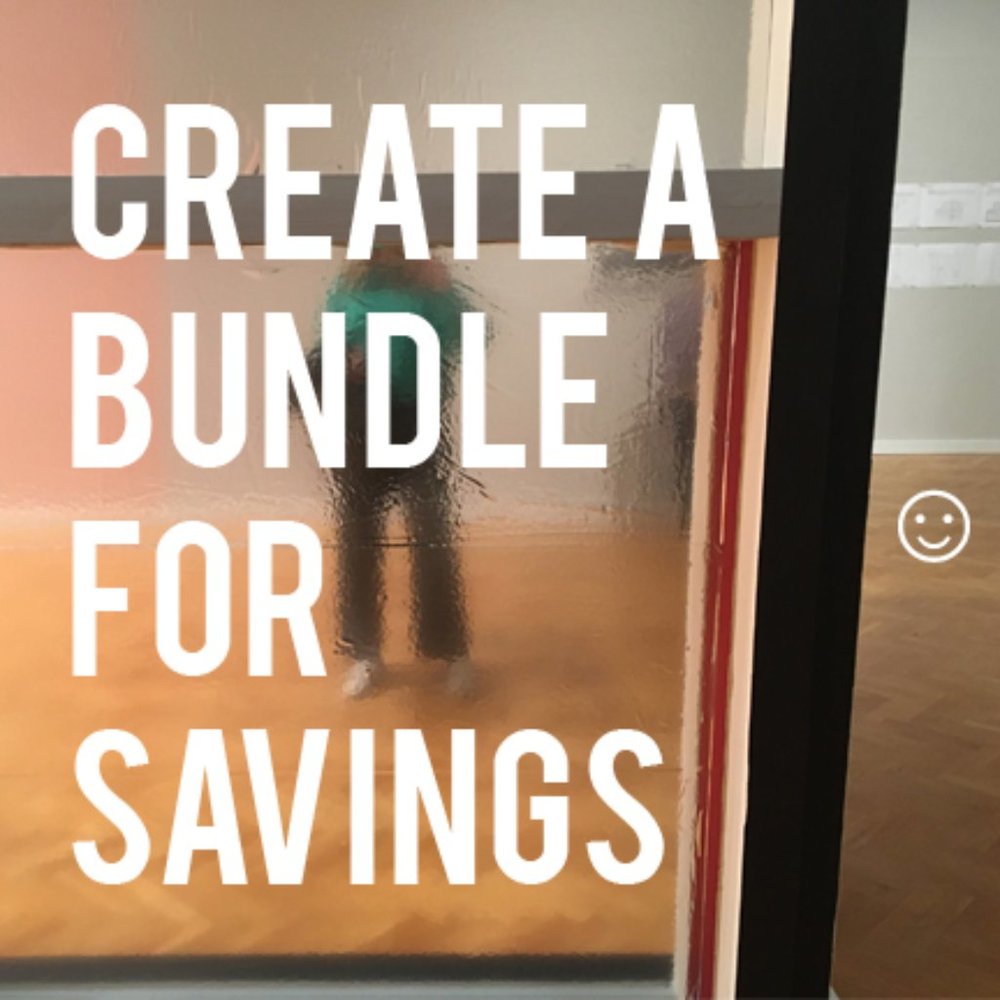 CREATE A BUNDLE FOR SAVINGS ☺